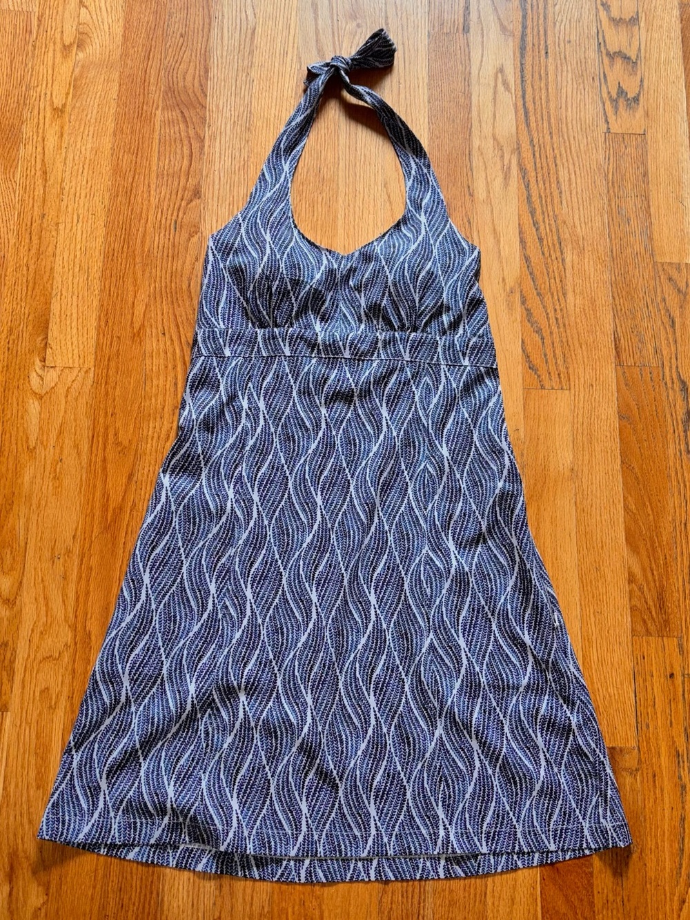 Krimson Kroger mini halter tie Dress quick dry Small indigo drifter wave